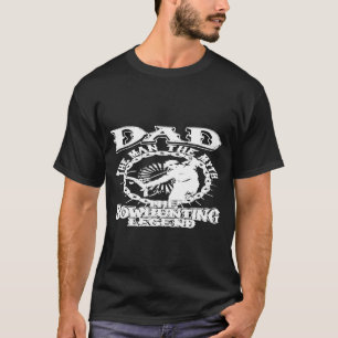 T-shirt Papa Homme Mythe Bowhuning Légende Tir à l'arc Cha