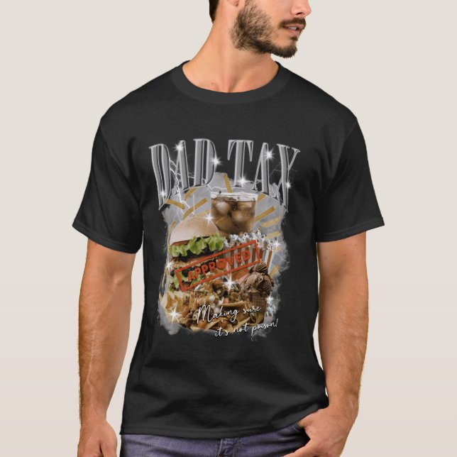 T-shirt Papa Impôt S'assurer que ce n'est pas Poison Bootl (Devant)