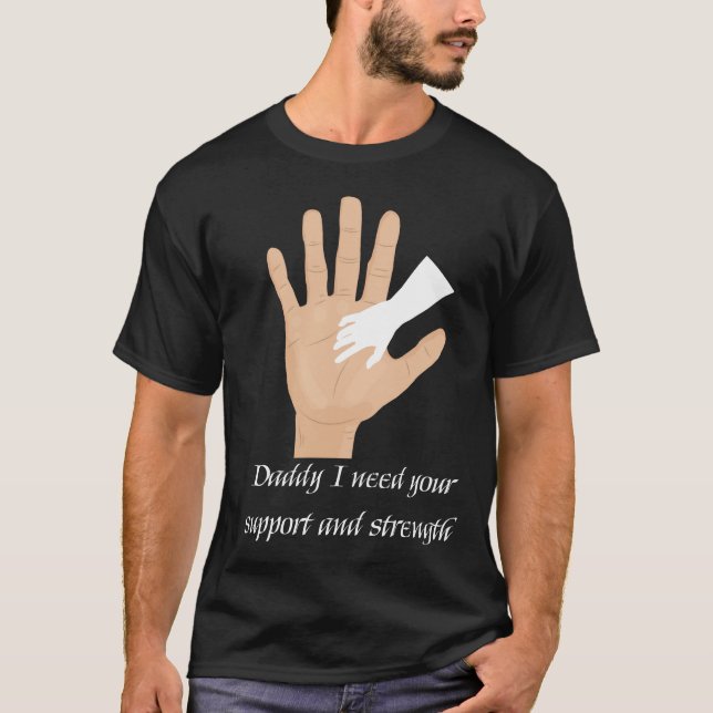 T-shirt Papa, j'ai besoin de ton soutien, l'Express compte (Devant)