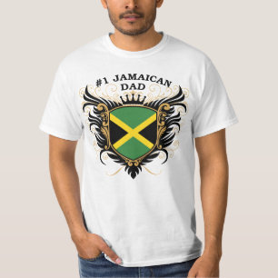 T-shirt Papa jamaïcain du numéro un