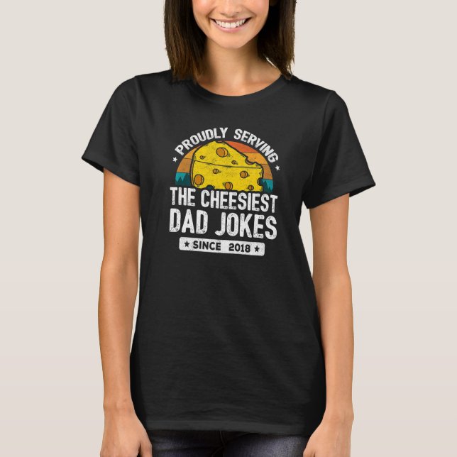 T-shirt Papa Joke Puns Papa Blagues depuis 2018 Papa Plais (Devant)