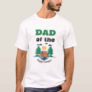 T-shirt Papa Joyeux Campeur pour l'anniversaire de