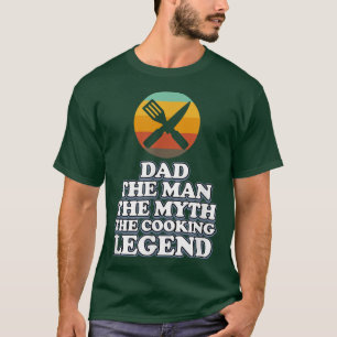 T-shirt Papa La Cuisine Légende Cuisine Cuisine Cuisine Cu