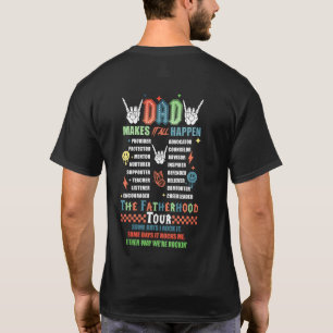T-shirt Papa La Fatherhood Tour Cool moderne tendance