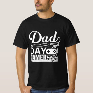 T-shirt Papa le jour, joueur la nuit