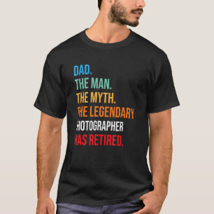 T-shirt Papa Le Légendaire Photographe A Retraité