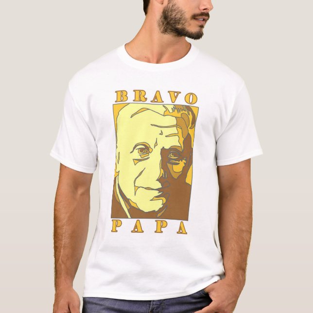 T-shirt Papa le nouveau pape Benoît XVI de bravo (Devant)