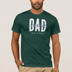 T-shirt Papa le plus cool depuis 20XX Moderne Simple Prépa