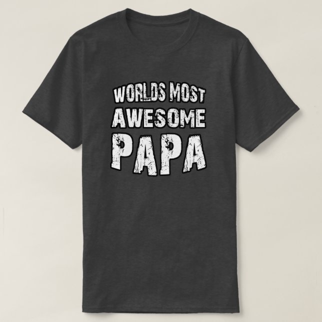 T-shirt Papa le plus génial du monde (Design devant)