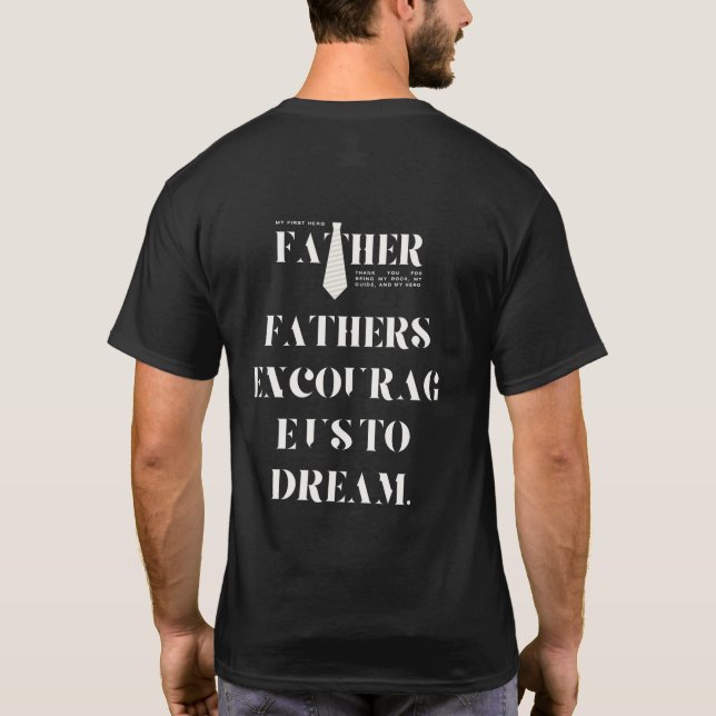 T-shirt Papa le plus malade du monde (Dos)