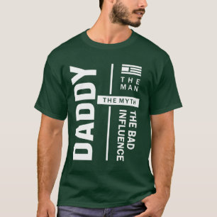 T-shirt Papa L'Homme La Mauvaise Influence Père Cadeau