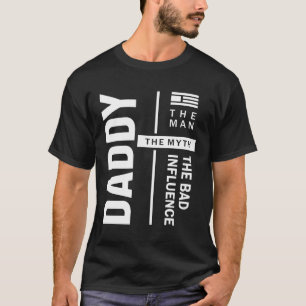 T-shirt Papa L'Homme La Mauvaise Influence Père Cadeau