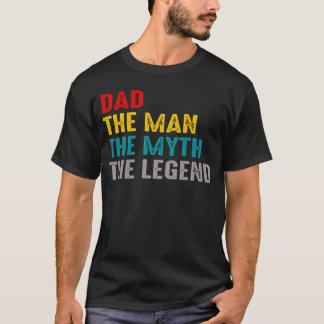 T-shirt papa l'homme le mythe la légende