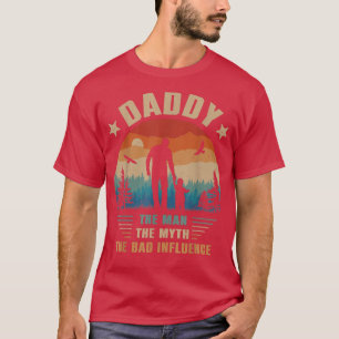 T-shirt Papa L'Homme Le Mythe La Mauvaise Influence Hommes