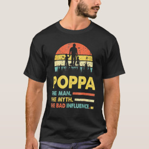 T-shirt Papa l'homme le mythe la mauvaise influence pères