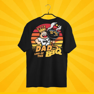 T-shirt Papa Lord du Barbecue, Maître Grill, Super Père