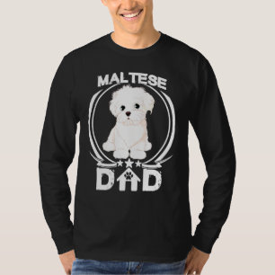 T-shirt Papa Maltais Pour Fêtes des pères De Chien Hommes