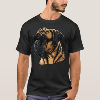 T-shirt Papa Maman Lunettes de soleil - Chien
