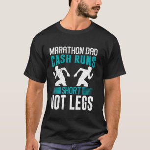 T-shirt Papa MARATHON PAPA ARGENT MANQUE PAS LES JAMBES Dr