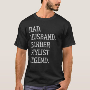 T-shirt Papa Mari Barber Stylist Légende Barber Stylist D