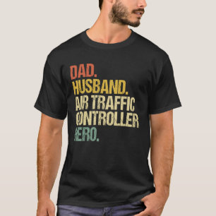 T-shirt Papa Mari Contrôleur de la circulation aérienne Ma