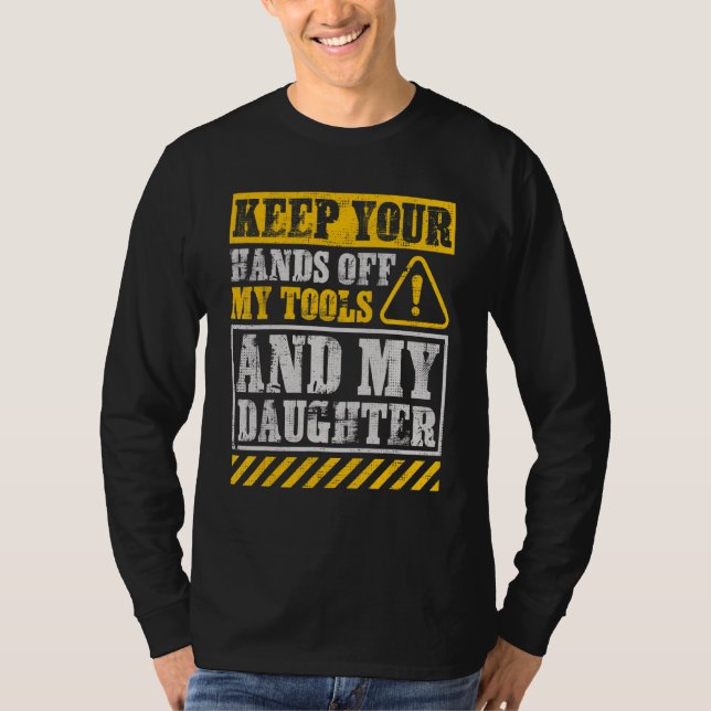 T-shirt Papa Mécanicien Hors Mes Outils Et Ma Fille (Devant)