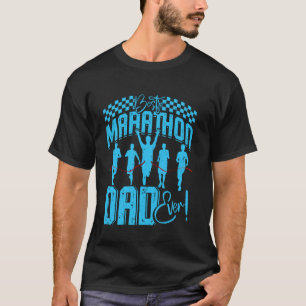 T-shirt Papa MEILLEUR PÈRE DE MARATHON JAMAIS Course Drôle