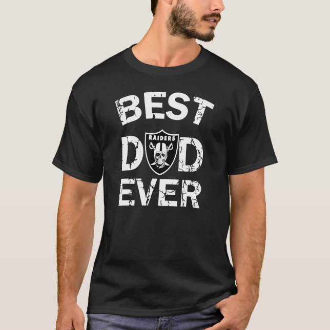 T-shirt Papa Meilleurs Raiders Papa Jamais 2 (Devant)