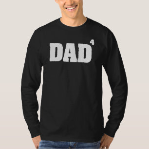 T-shirt Papa Mens À La 4E Fête des pères De Puissance Pour