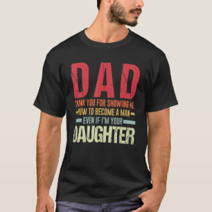 T-shirt Papa Merci Pour M'Avoir Montré Père