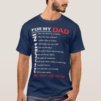 T-shirt Papa Mes Anges T En mémoire des parents Au Ciel