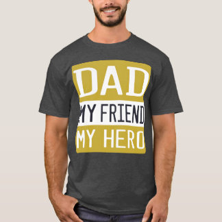 T-shirt Papa Mon Ami Mon Héros vintage