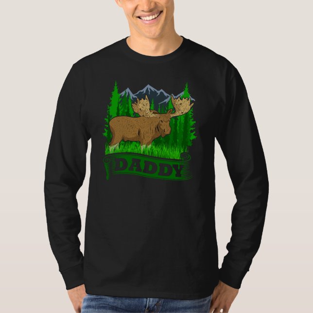 T-shirt Papa Moose Hunting Papa (Devant)