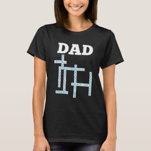 T-shirt Papa Mot Croisé Puzzle Amour Jeux de mots dire