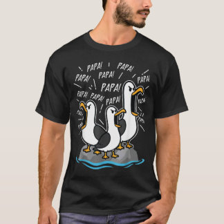 T-shirt Papa Mouette Drôle Papa Mouettes Fête des Pères Hu