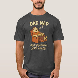 T-shirt Papa Nap - Drôle Chat Nap Parodie pour les pères  