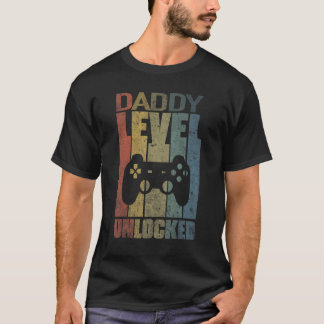 T-shirt Papa Niveau Déverrouillé Bientôt Pour Être Papa Gr