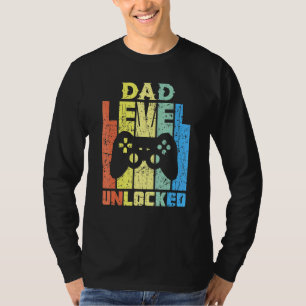 T-shirt Papa Niveau Déverrouillé Bientôt Pour Être Père Gr