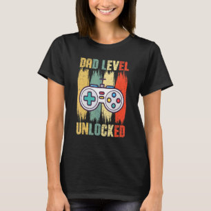 T-shirt Papa Niveau Déverrouillé Bientôt Pour Être Père Gr