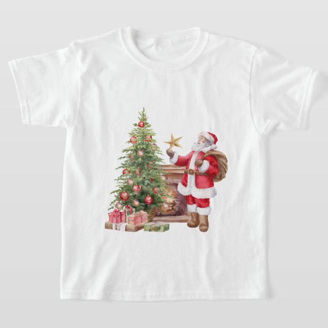 T-shirt Papa Noel Père Noël (Poser)