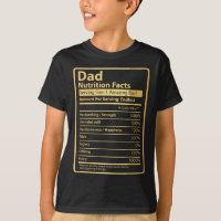 Papa Nutrition Facts Fête des pères Cadeau pour pa