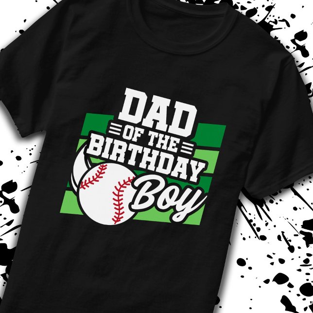 T-shirt Papa of Birthday Boys Baseball Party Père Pop (Créateur téléchargé)