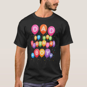T-shirt Papa of the Birthday Boy Balloon Boy B-Day Family 