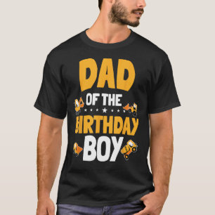 T-shirt Papa of the Birthday Boy Construction Anniversaire