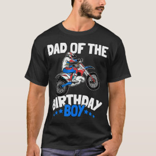 T-shirt Papa of the Birthday Boy Funny Dirt Bike Motocross