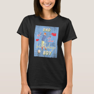 T-shirt Papa Of The Birthday Boy Golf Thème Correspondant