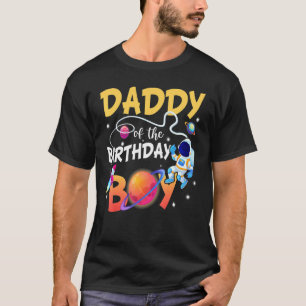 T-shirt Papa Of The Birthday Boy Joyeux Anniversaire Astro