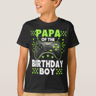 T-shirt Papa of the Birthday Boy Matching Video Game Birth