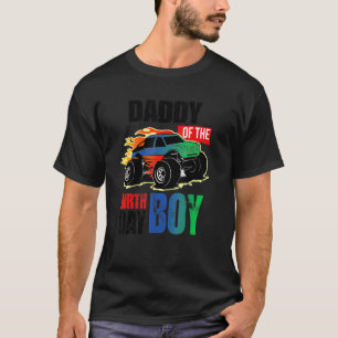 T-shirt Papa Of The Birthday Boy Monster Truck Anniversair