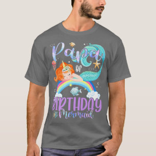 T-shirt Papa Of The Birthday Girls Mermaid Magic Family Un